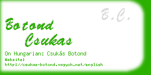 botond csukas business card