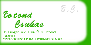 botond csukas business card